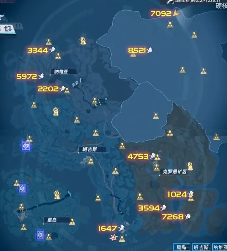 Map of Passcode Terminals